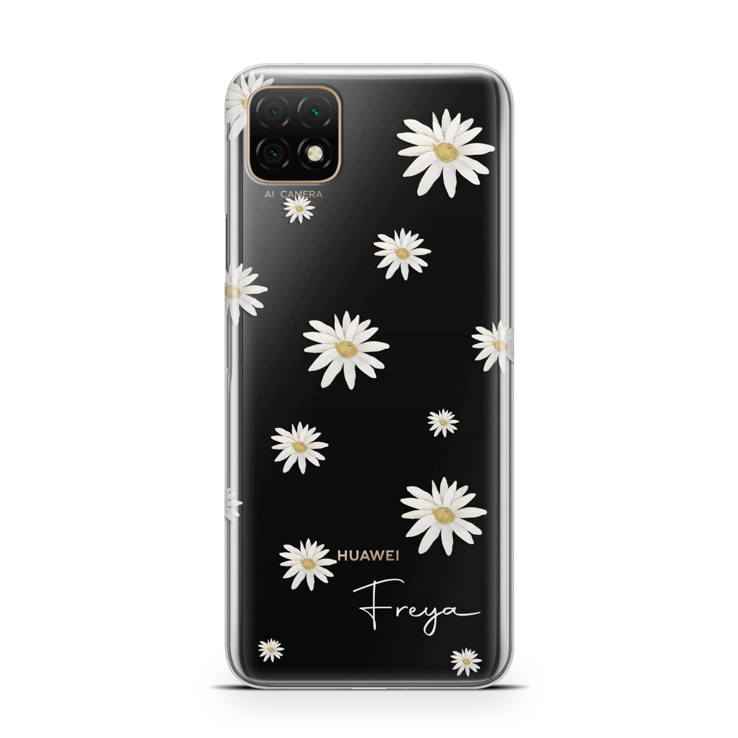 Personalised Vintage Daisy Huawei Enjoy 20 Phone Case