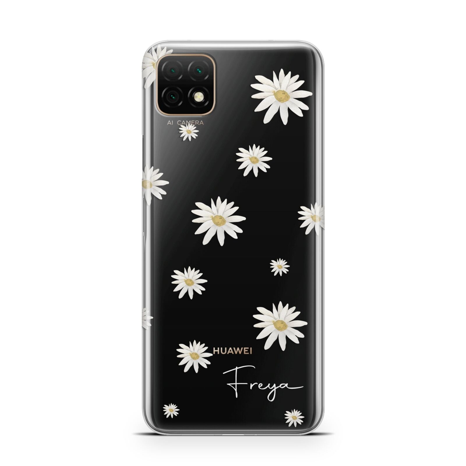 Personalised Vintage Daisy Huawei Enjoy 20 Phone Case
