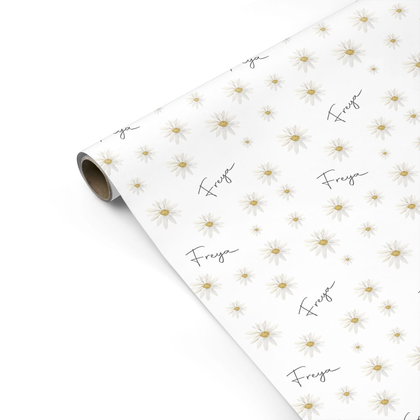 Personalised Vintage Daisy Personalised Gift Wrap