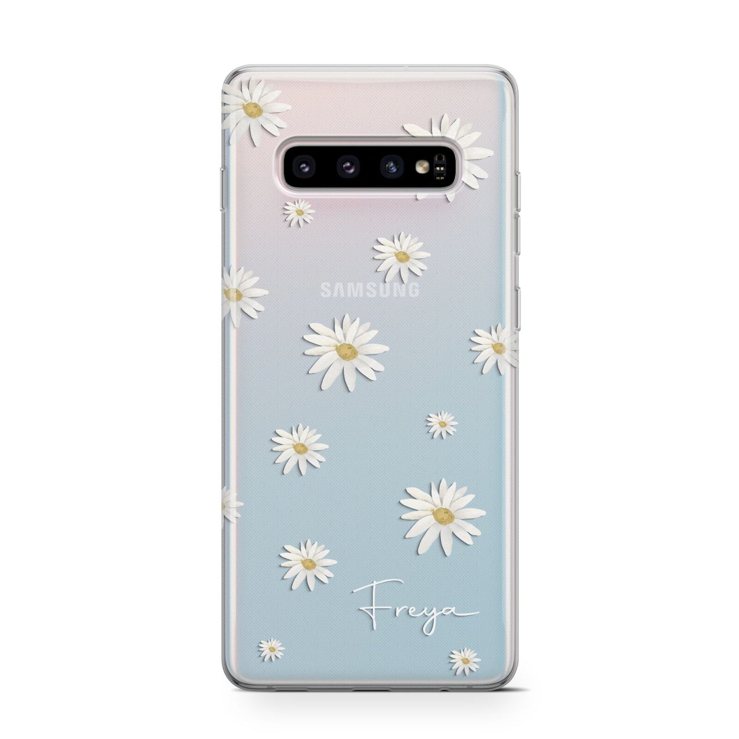 Personalised Vintage Daisy Protective Samsung Galaxy Case