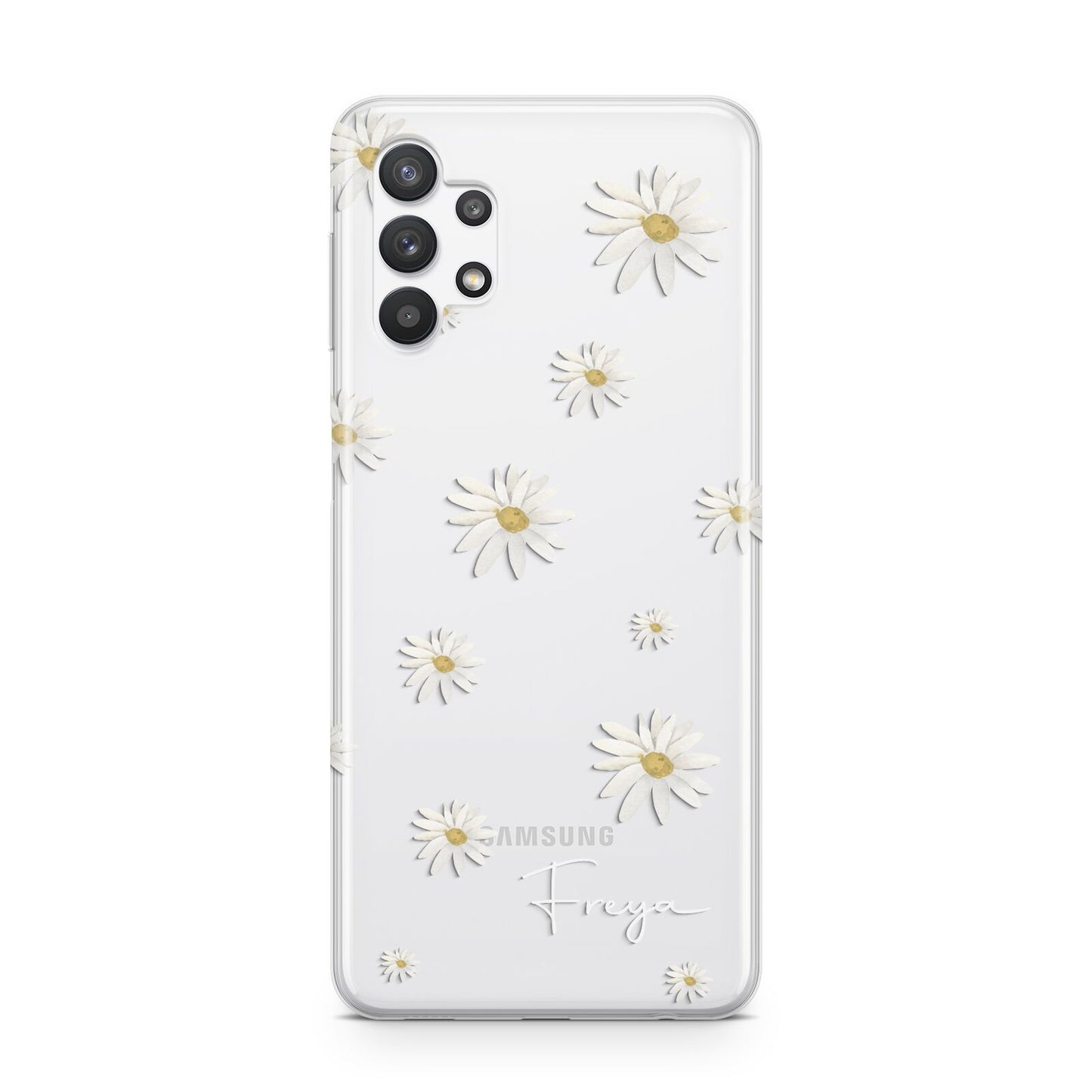 Personalised Vintage Daisy Samsung A32 5G Case
