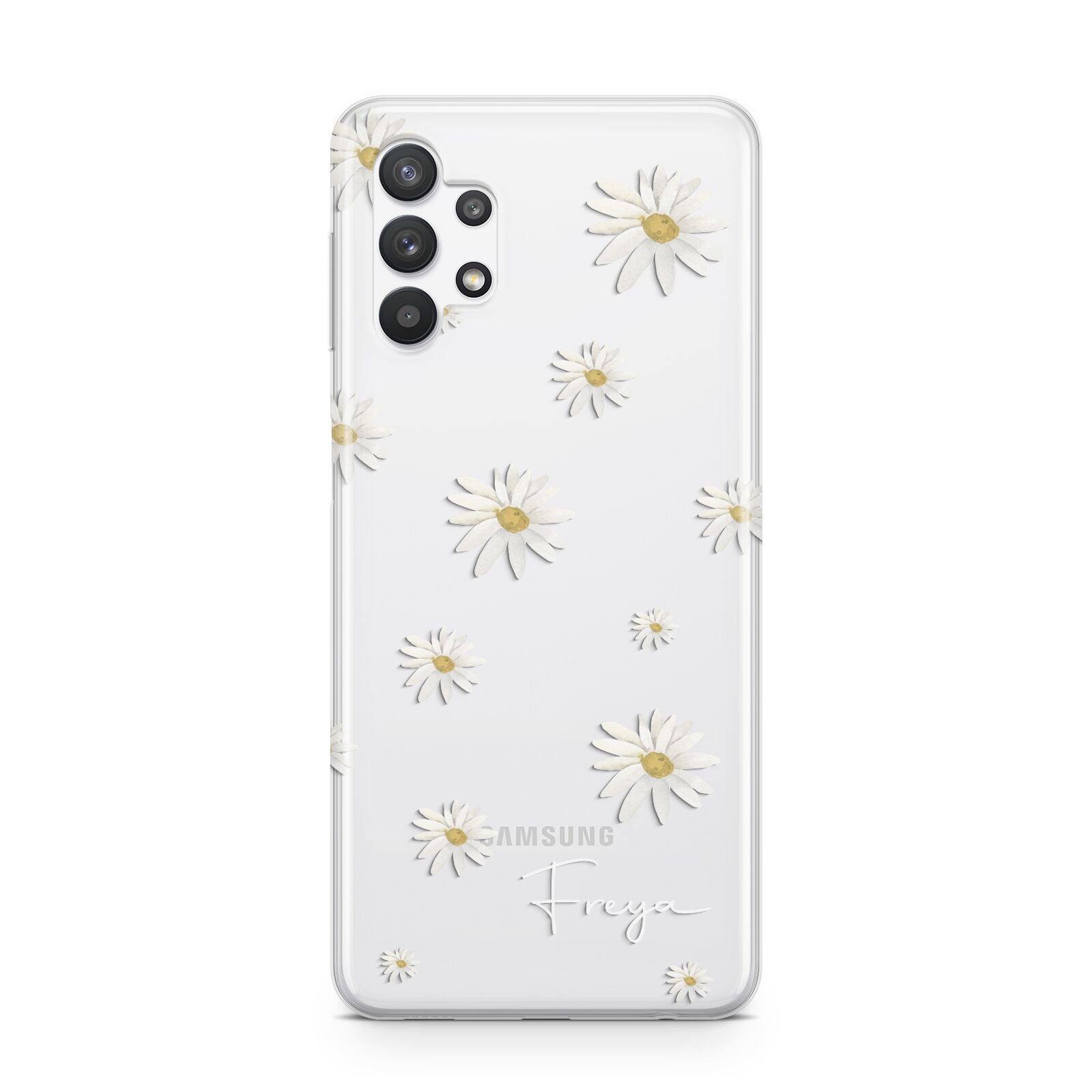 Personalised Vintage Daisy Samsung A32 5G Case