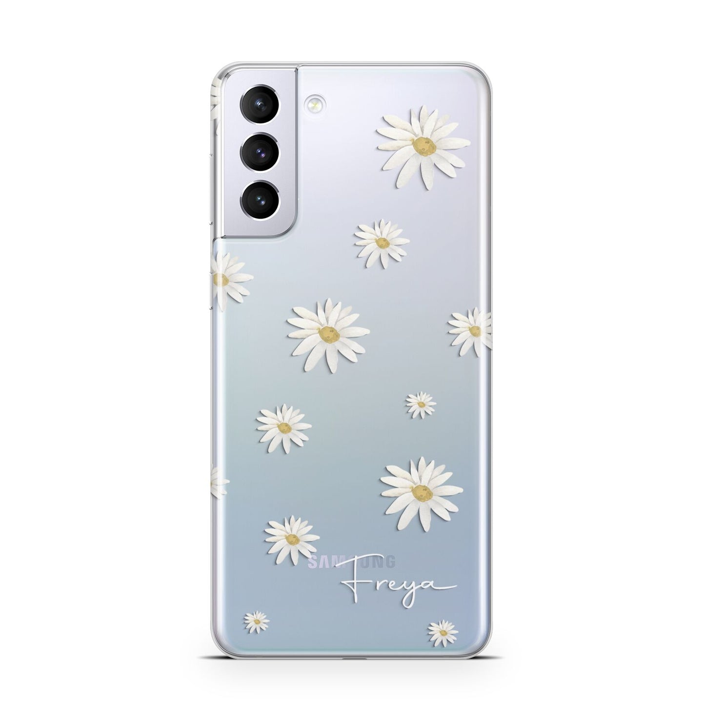 Personalised Vintage Daisy Samsung S21 Plus Case