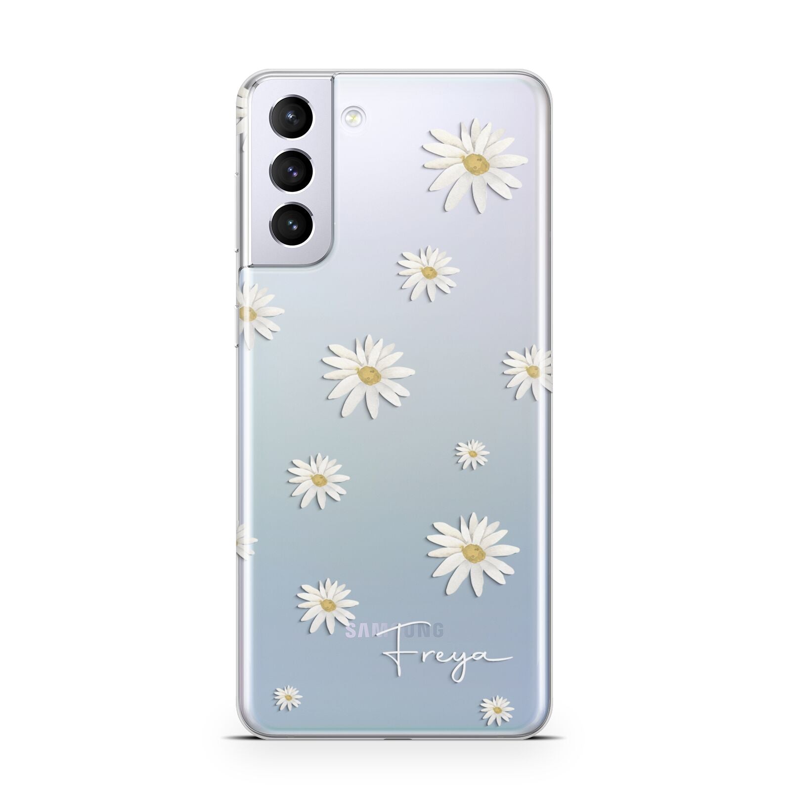 Personalised Vintage Daisy Samsung S21 Plus Case