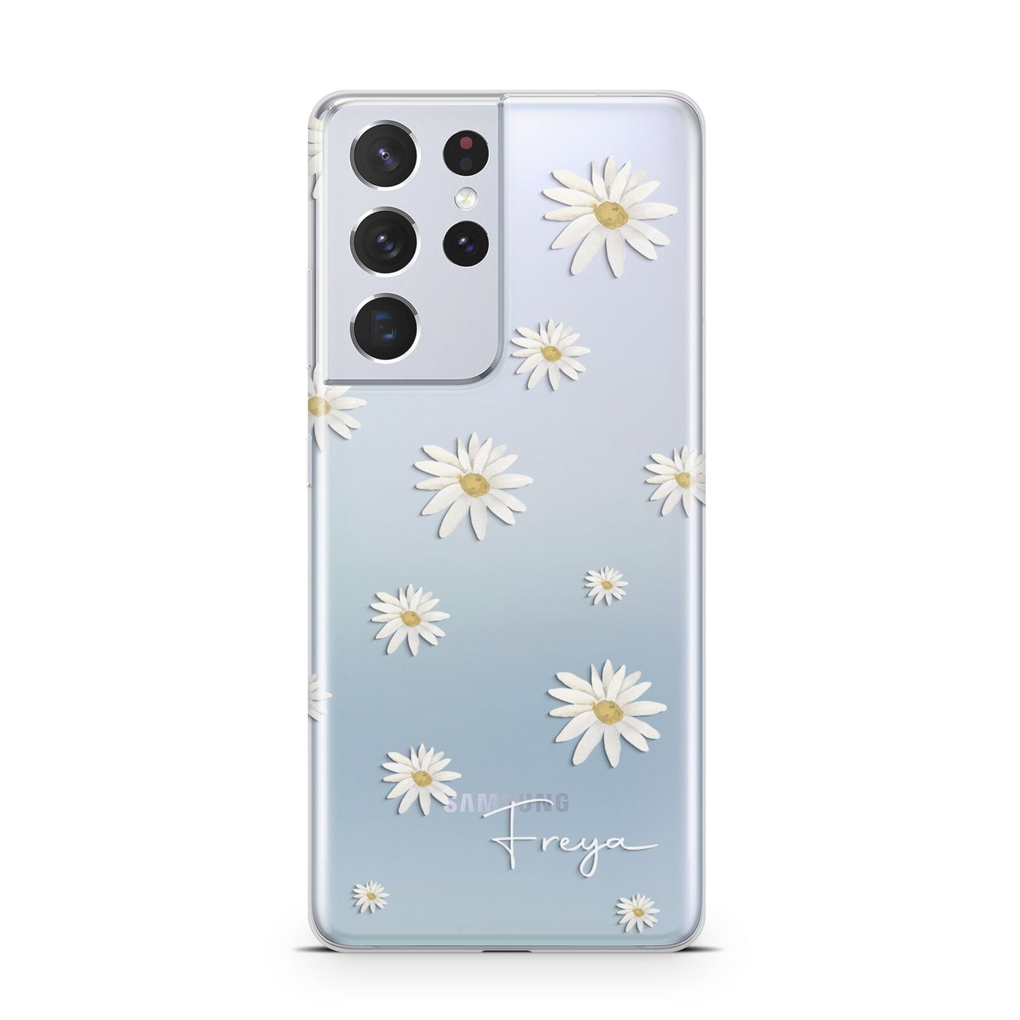 Personalised Vintage Daisy Samsung S21 Ultra Case