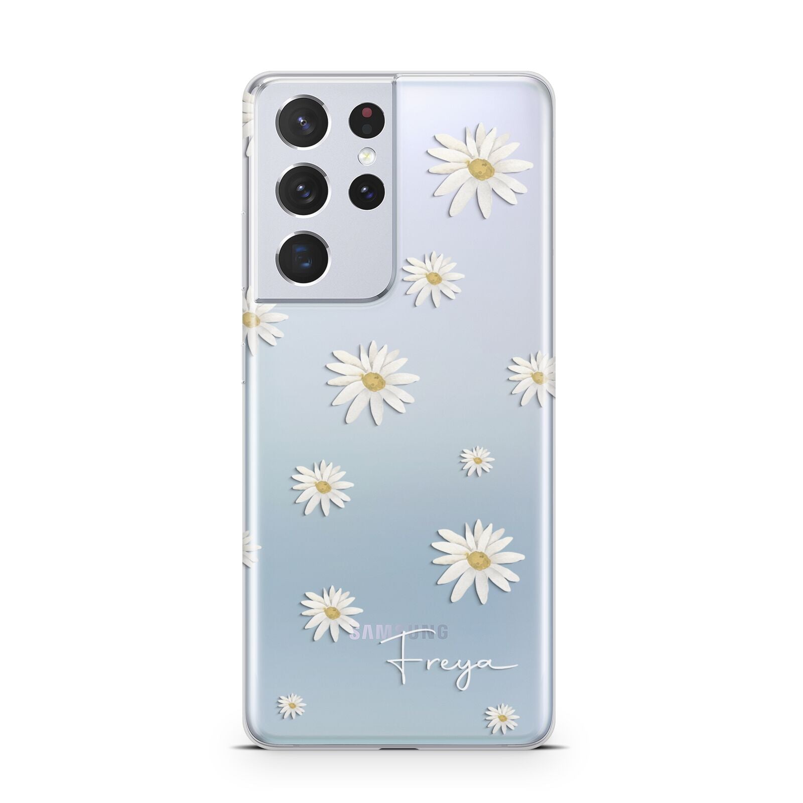 Personalised Vintage Daisy Samsung S21 Ultra Case