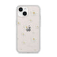 Personalised Vintage Daisy iPhone 14 Clear Tough Case Starlight