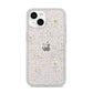Personalised Vintage Daisy iPhone 14 Glitter Tough Case Starlight