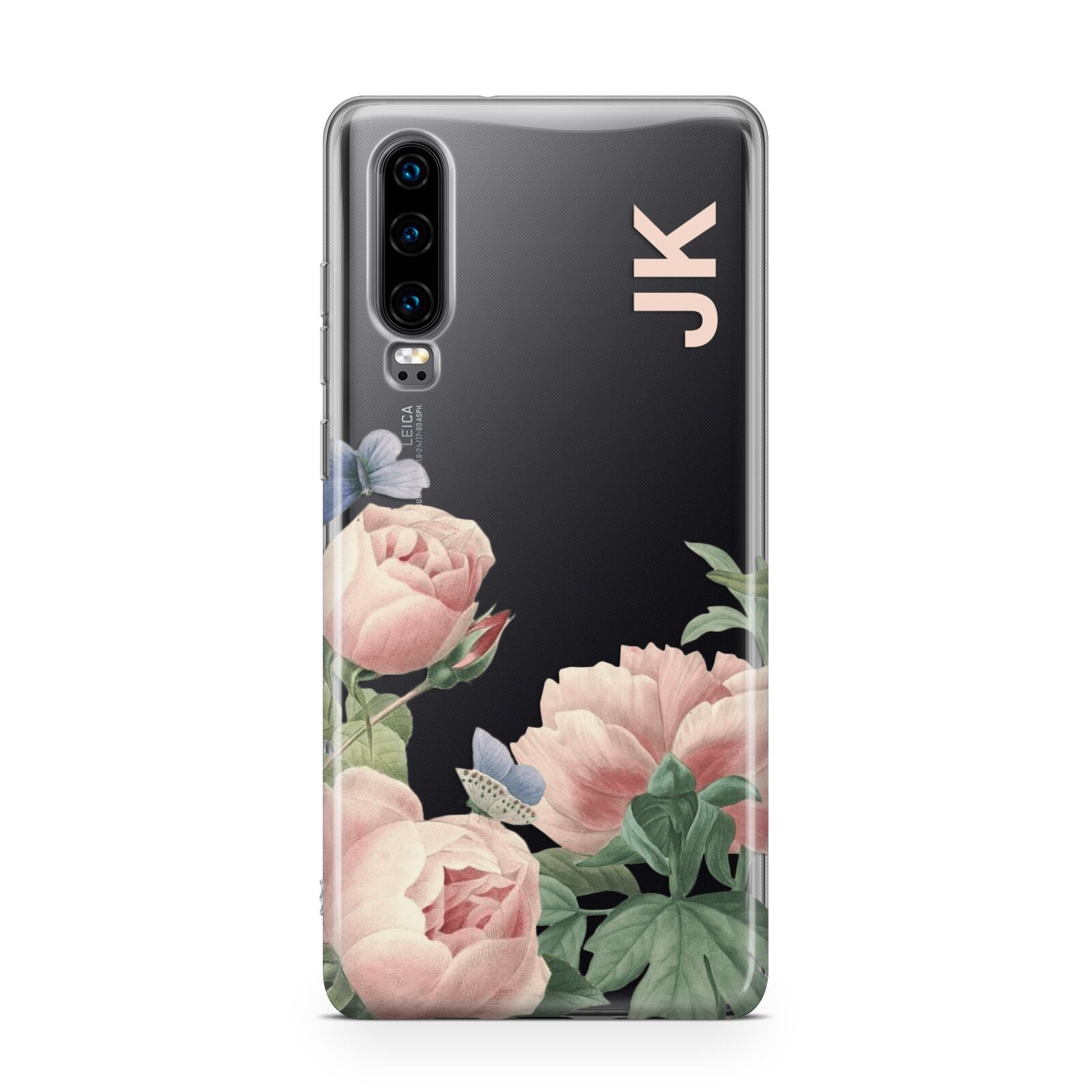 Personalised Vintage Flowers Huawei P30 Phone Case