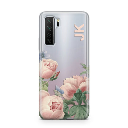 Personalised Vintage Flowers Huawei P40 Lite 5G Phone Case