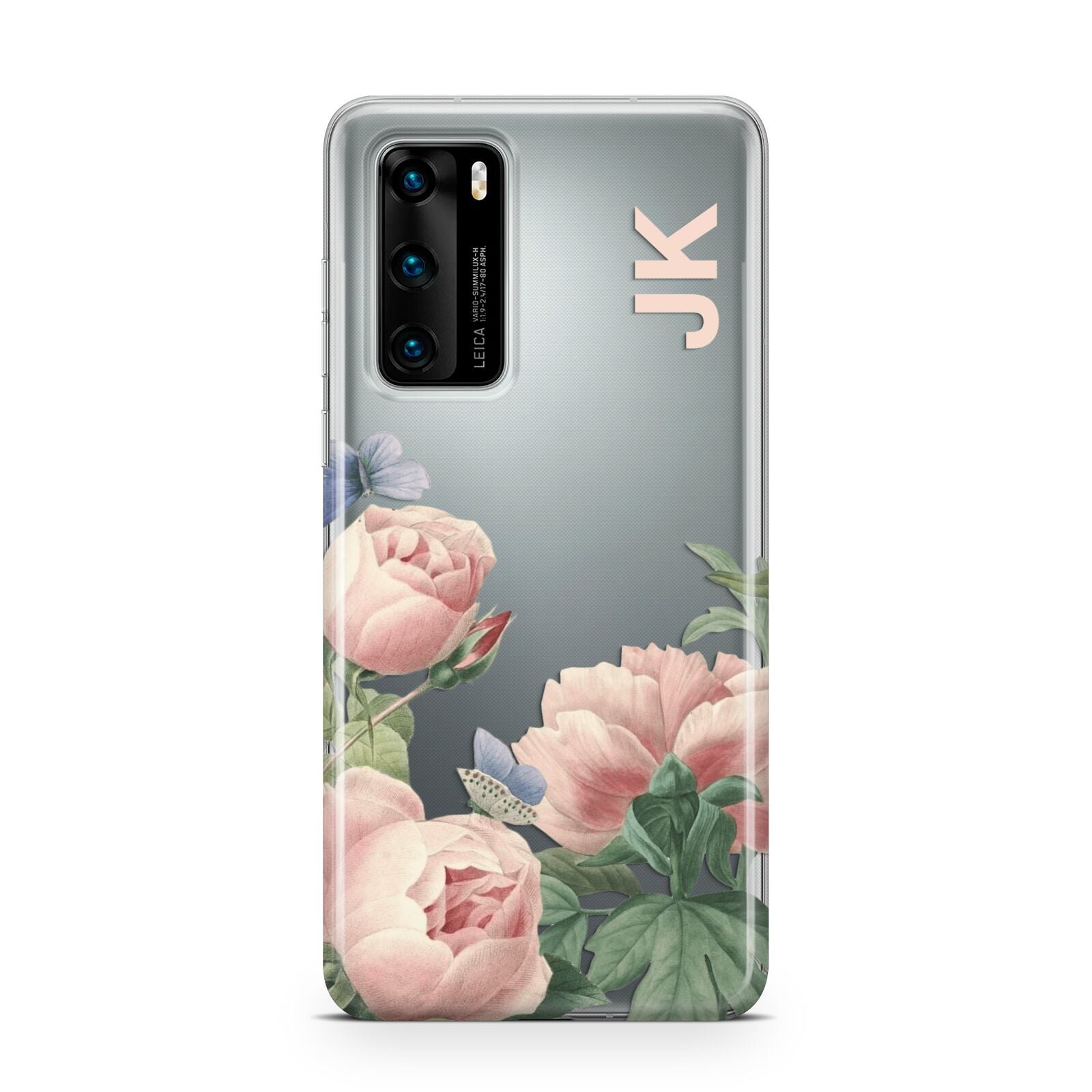 Personalised Vintage Flowers Huawei P40 Phone Case