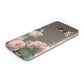Personalised Vintage Flowers Protective Samsung Galaxy Case Angled Image