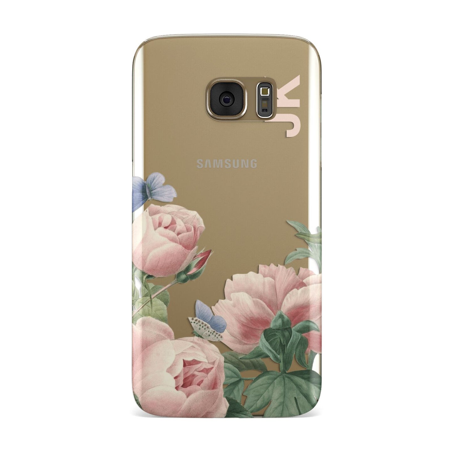 Personalised Vintage Flowers Samsung Galaxy Case
