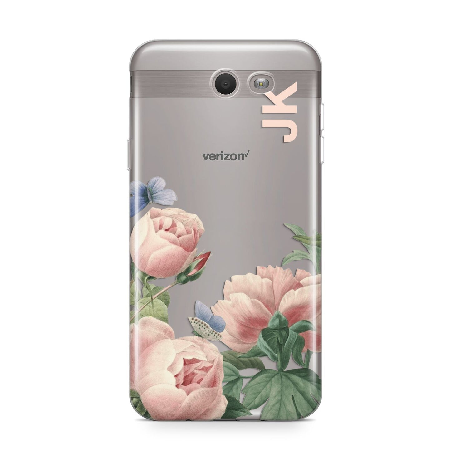 Personalised Vintage Flowers Samsung Galaxy J7 2017 Case