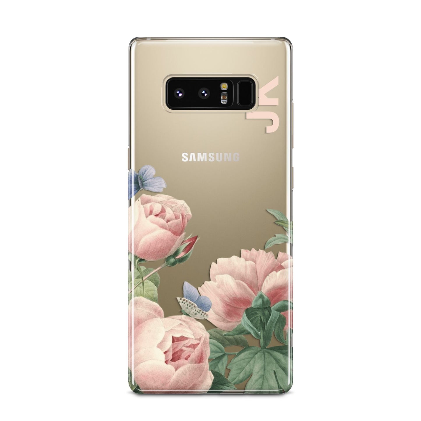 Personalised Vintage Flowers Samsung Galaxy Note 8 Case