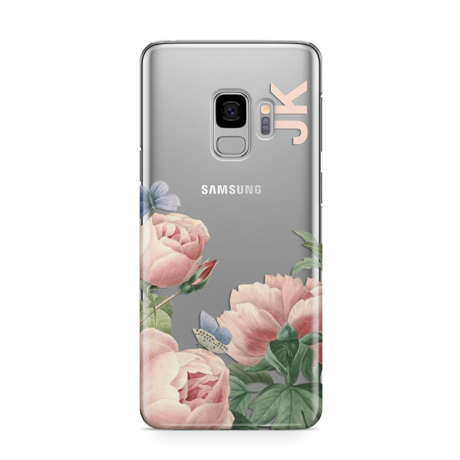 Personalised Vintage Flowers Samsung Galaxy S9 Case