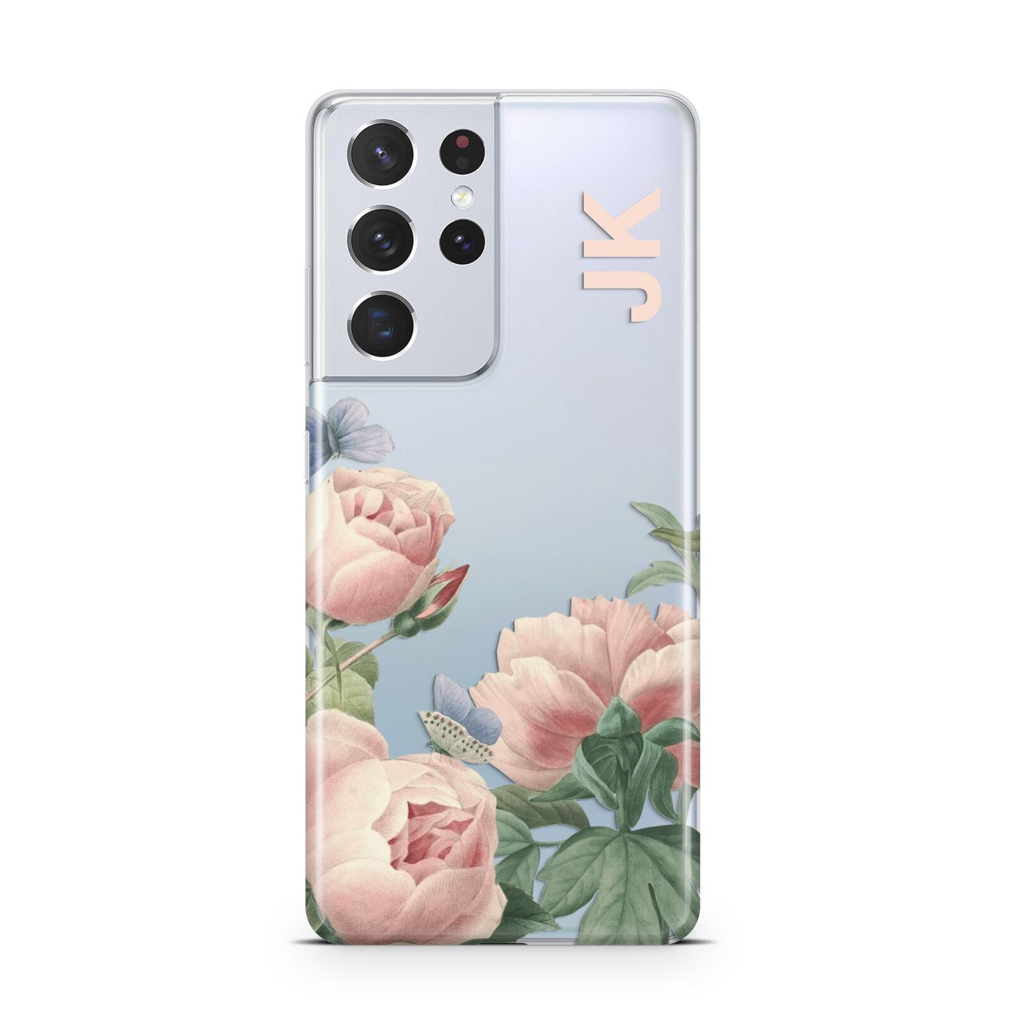 Personalised Vintage Flowers Samsung S21 Ultra Case