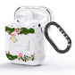 Personalised Vintage Foliage Christmas AirPods Glitter Case Side Image