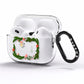Personalised Vintage Foliage Christmas AirPods Pro Clear Case Side Image