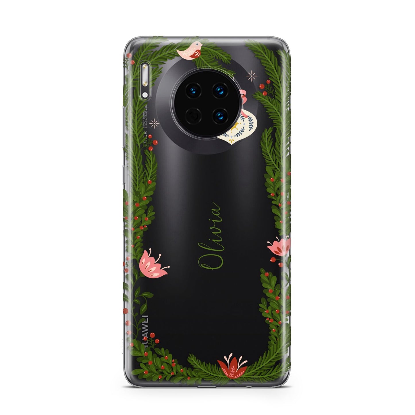 Personalised Vintage Foliage Christmas Huawei Mate 30