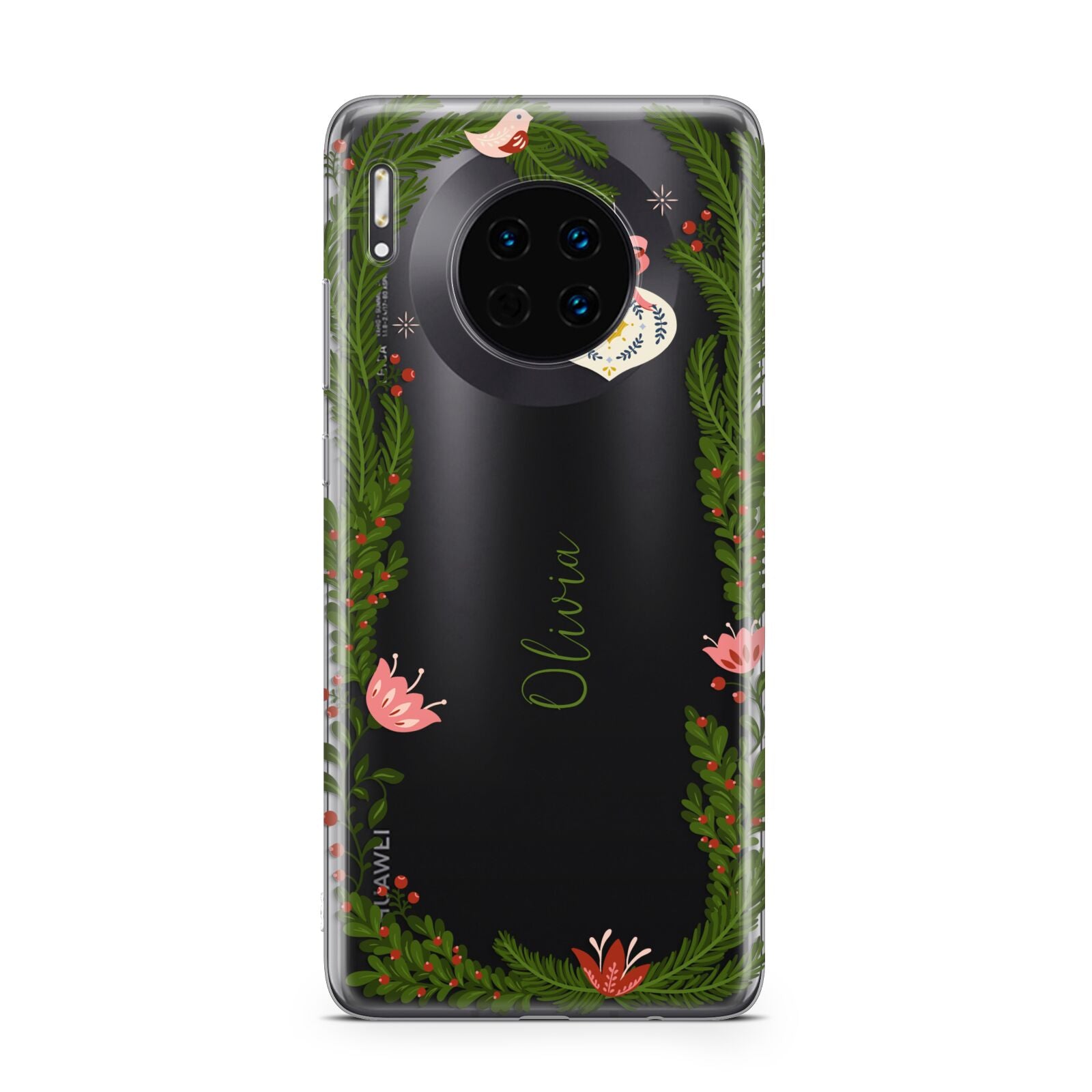 Personalised Vintage Foliage Christmas Huawei Mate 30