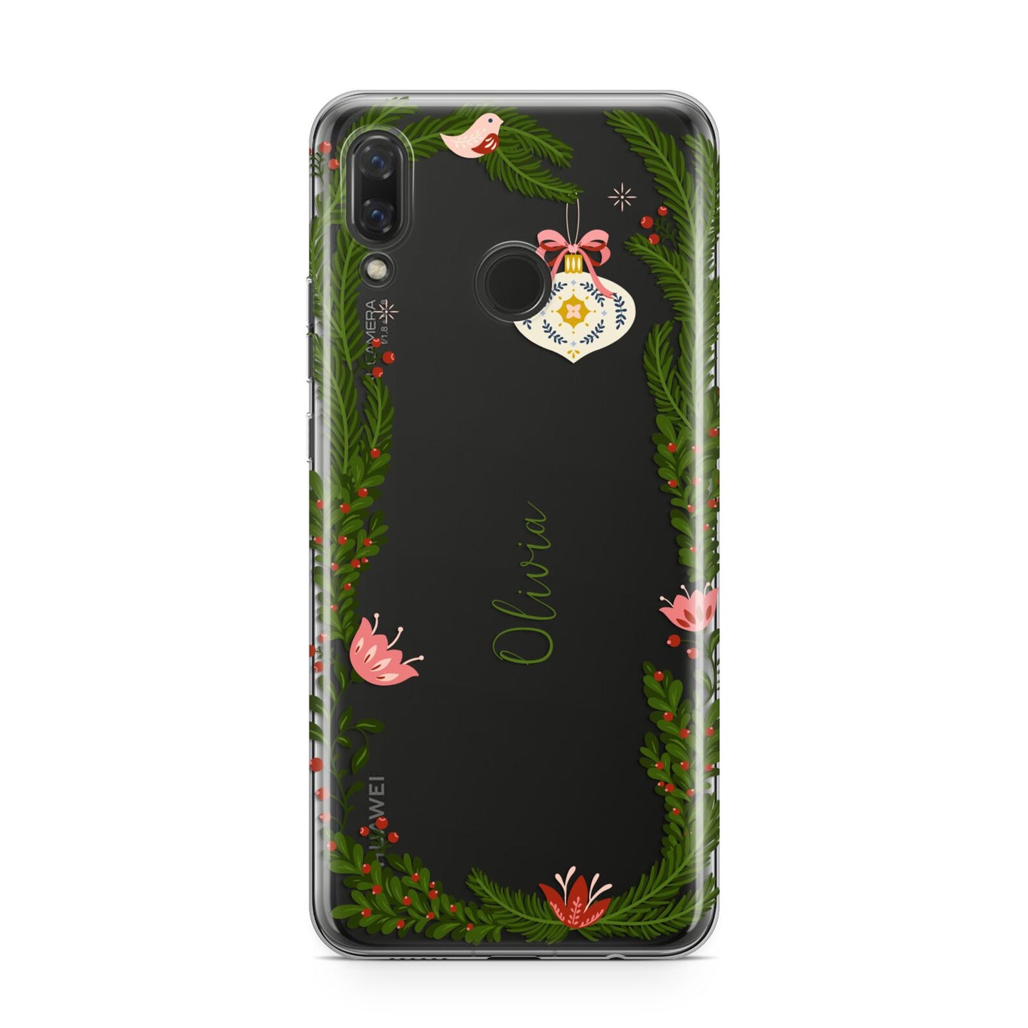 Personalised Vintage Foliage Christmas Huawei Nova 3 Phone Case