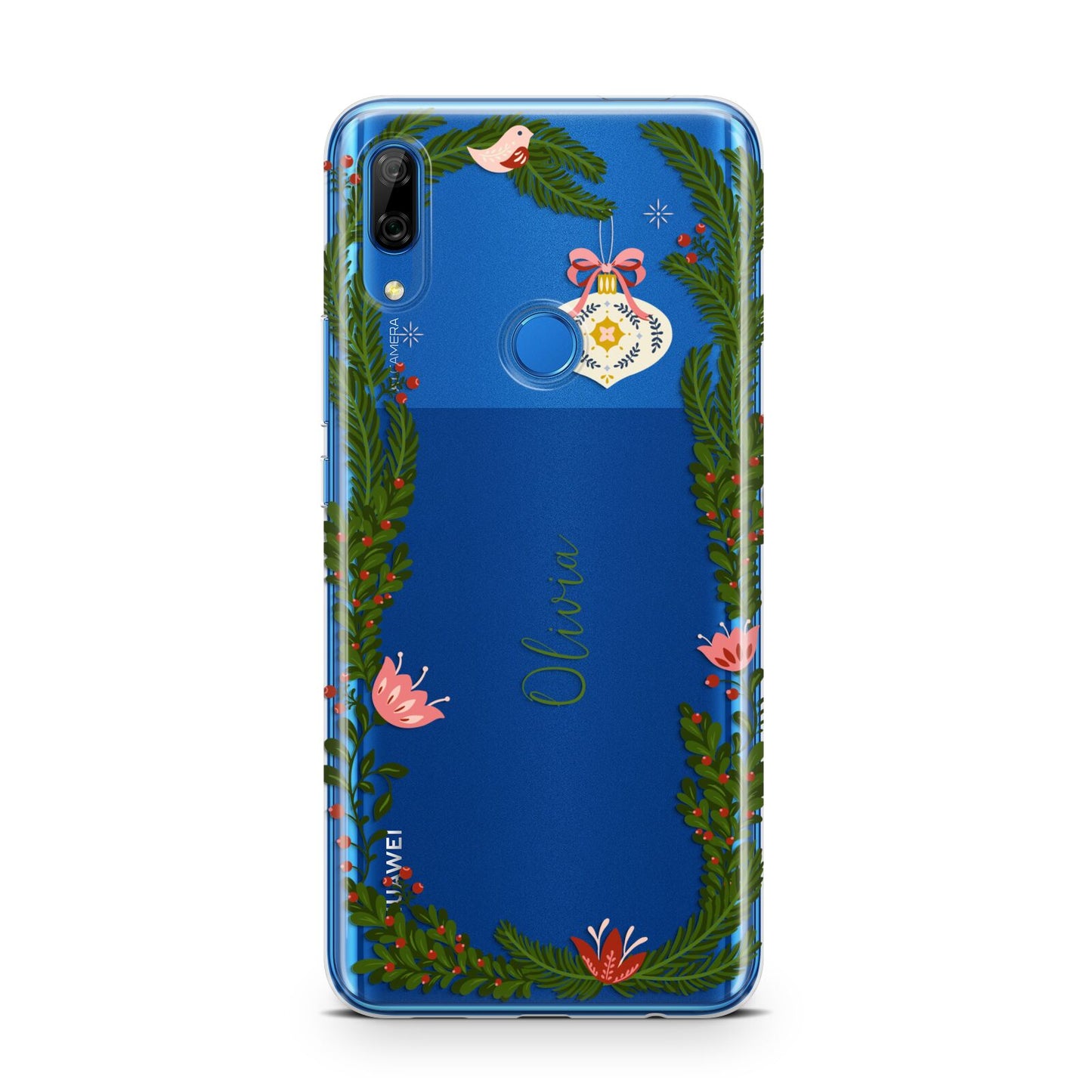 Personalised Vintage Foliage Christmas Huawei P Smart Z