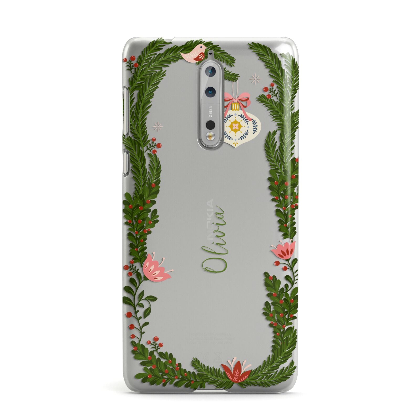 Personalised Vintage Foliage Christmas Nokia Case