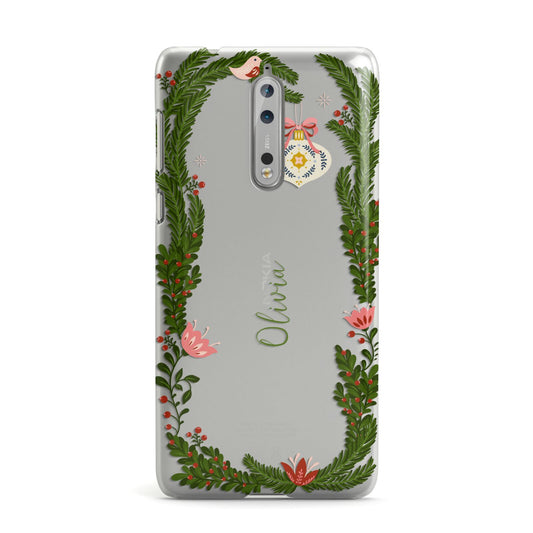 Personalised Vintage Foliage Christmas Nokia Case