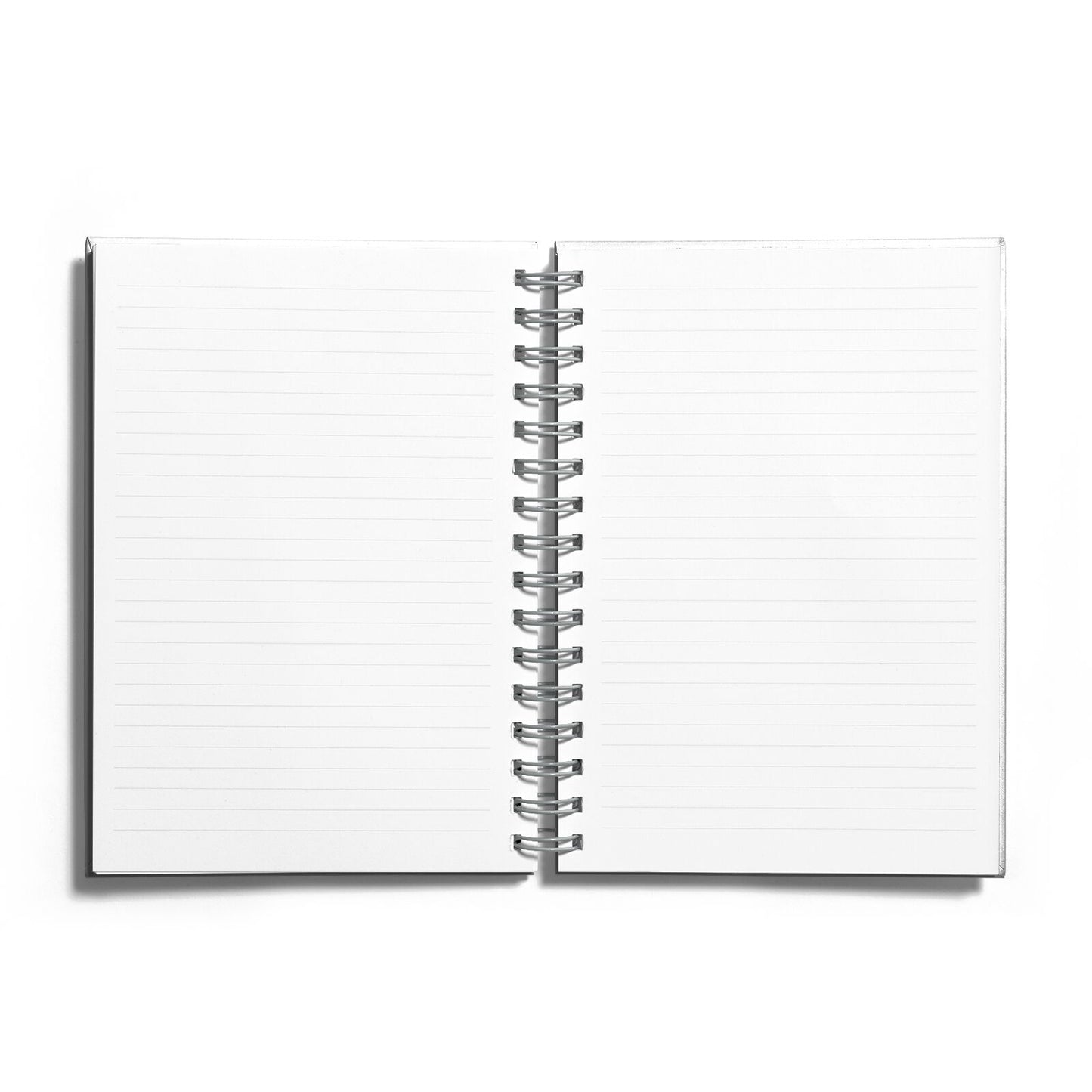 Personalised Vintage Foliage Christmas Notebook with Grey Coil and Lined Paper