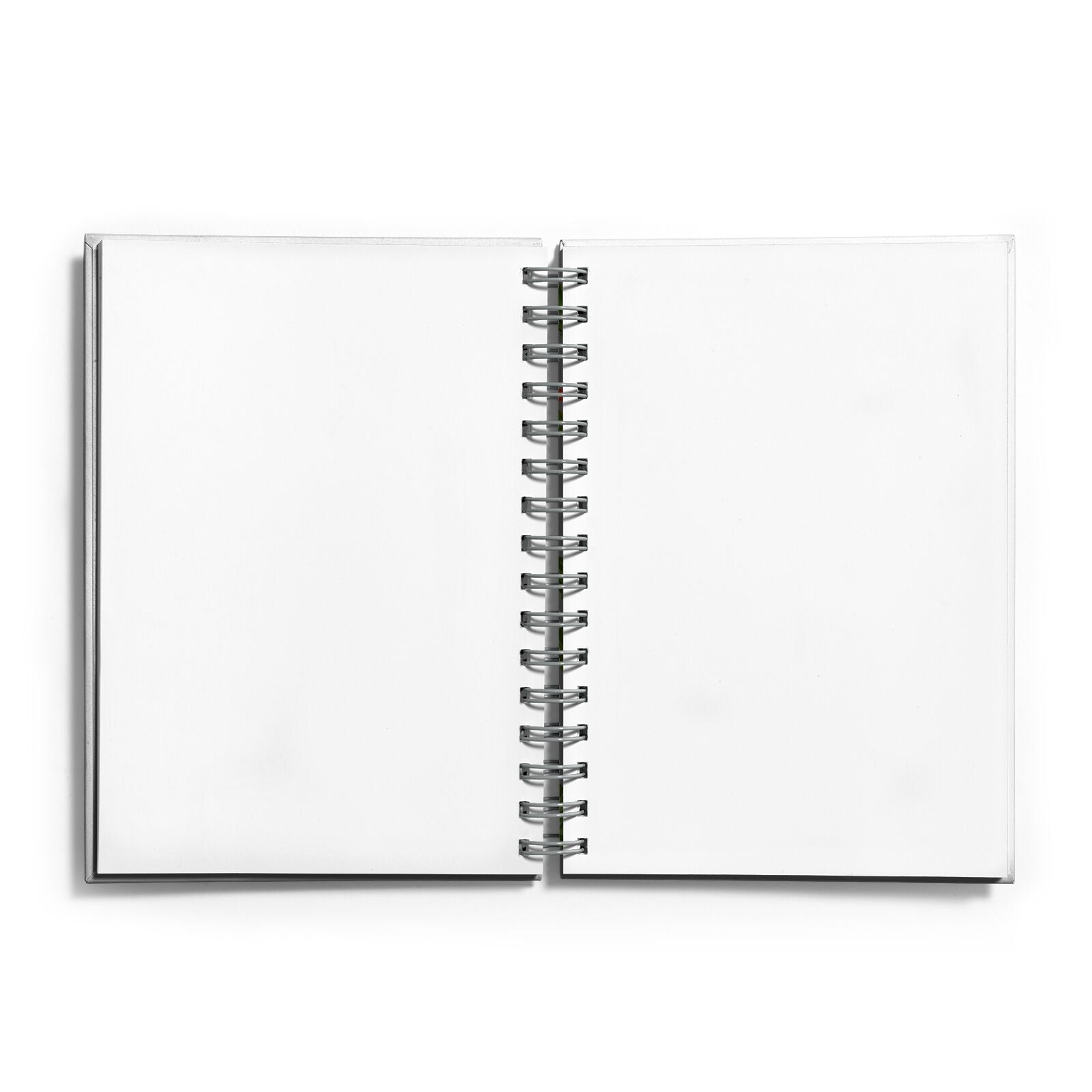 Personalised Vintage Foliage Christmas Notebook with Grey Coil and Plain Paper