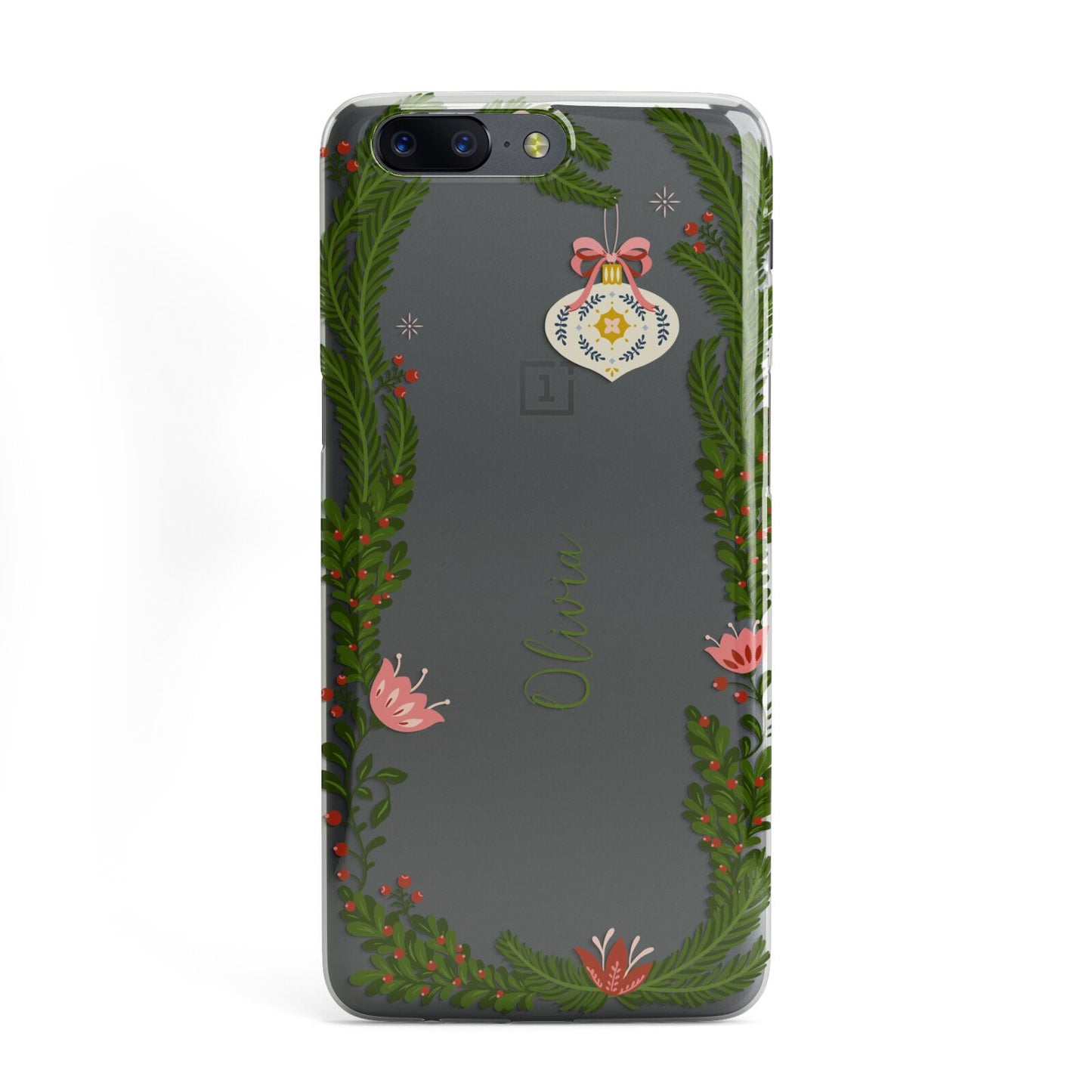 Personalised Vintage Foliage Christmas OnePlus Case