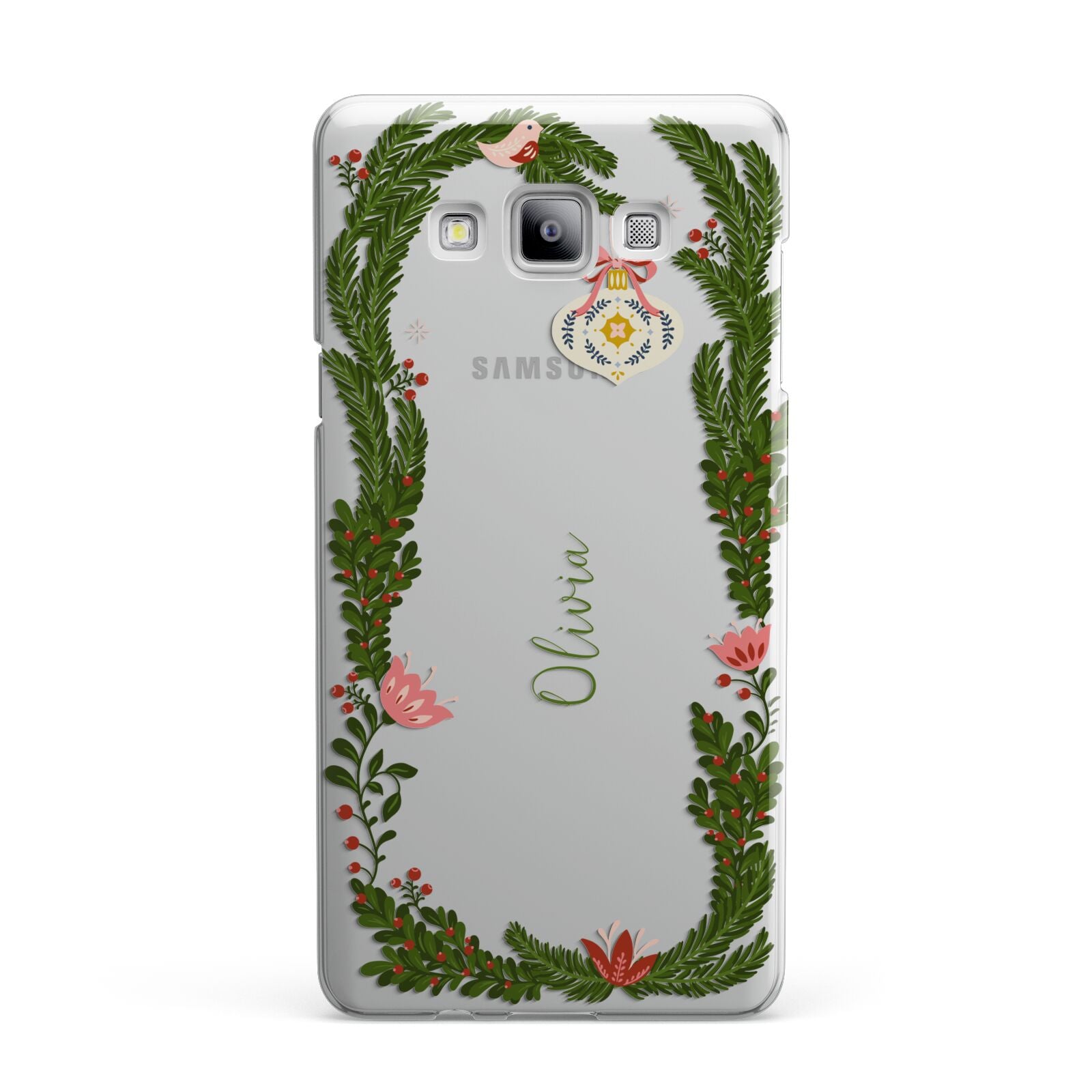 Personalised Vintage Foliage Christmas Samsung Galaxy A7 2015 Case