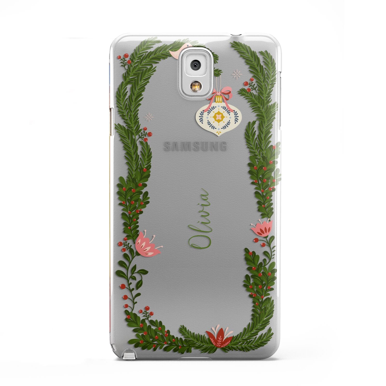 Personalised Vintage Foliage Christmas Samsung Galaxy Note 3 Case