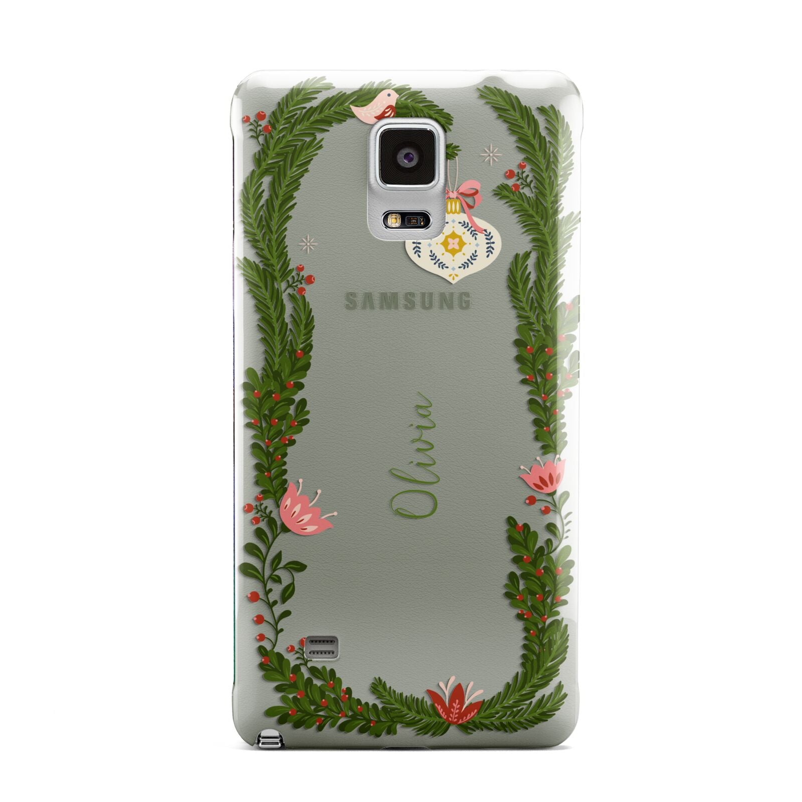 Personalised Vintage Foliage Christmas Samsung Galaxy Note 4 Case