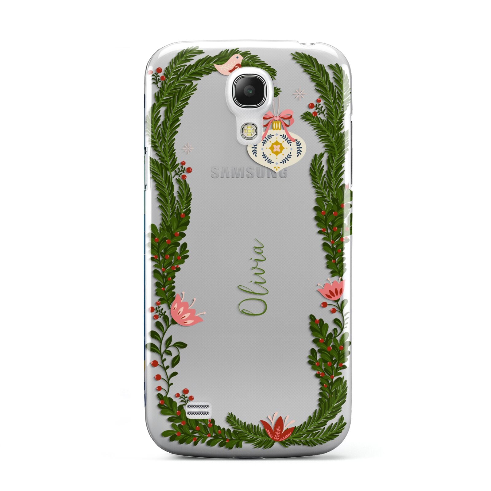 Personalised Vintage Foliage Christmas Samsung Galaxy S4 Mini Case