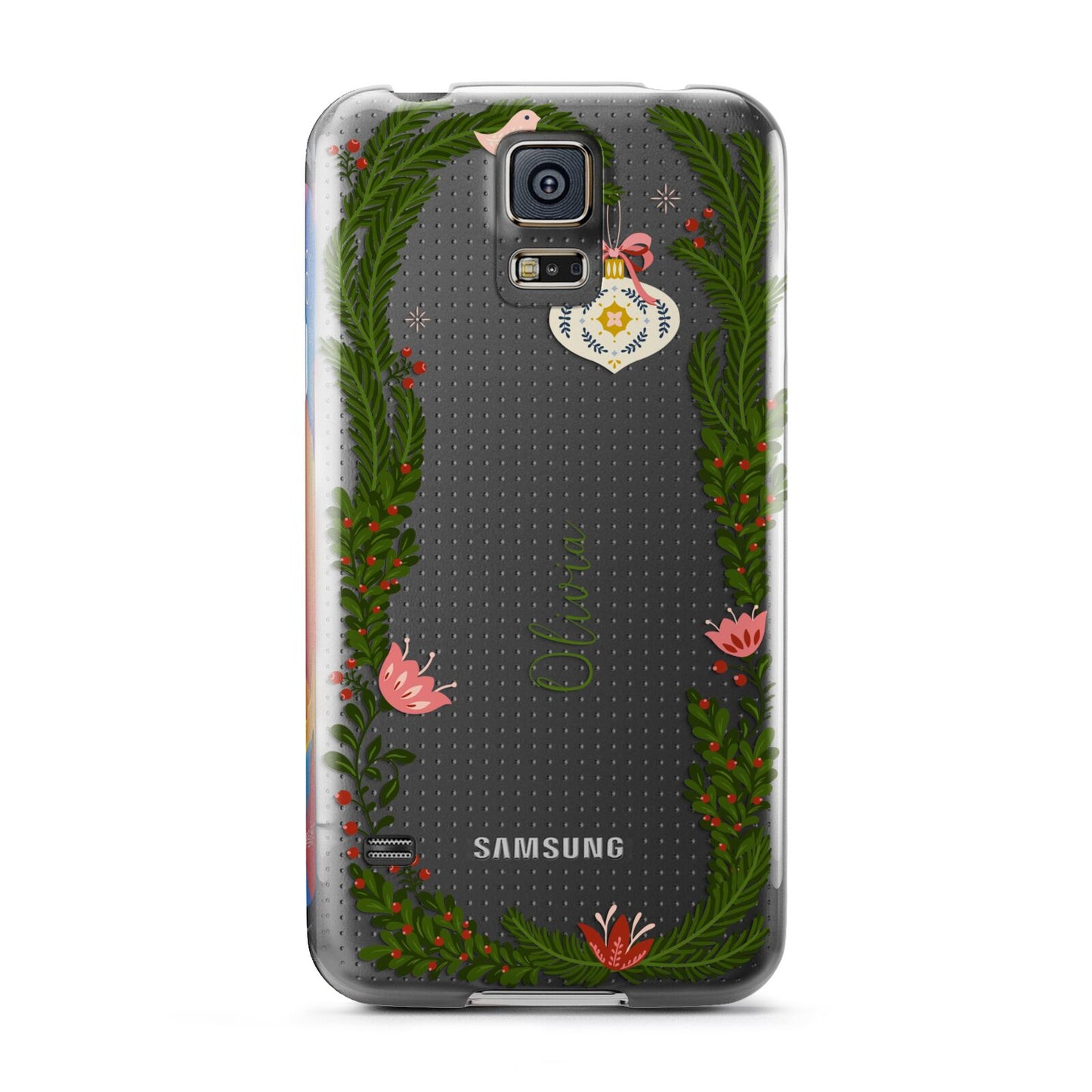 Personalised Vintage Foliage Christmas Samsung Galaxy S5 Case