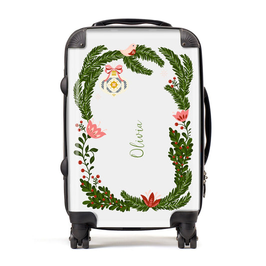 Personalised Vintage Foliage Christmas Suitcase