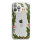 Personalised Vintage Foliage Christmas iPhone 13 Pro Max TPU Impact Case with White Edges