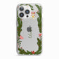 Personalised Vintage Foliage Christmas iPhone 13 Pro TPU Impact Case with White Edges