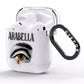 Personalised Vintage Halloween Eye AirPods Clear Case Side Image