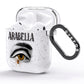 Personalised Vintage Halloween Eye AirPods Glitter Case Side Image