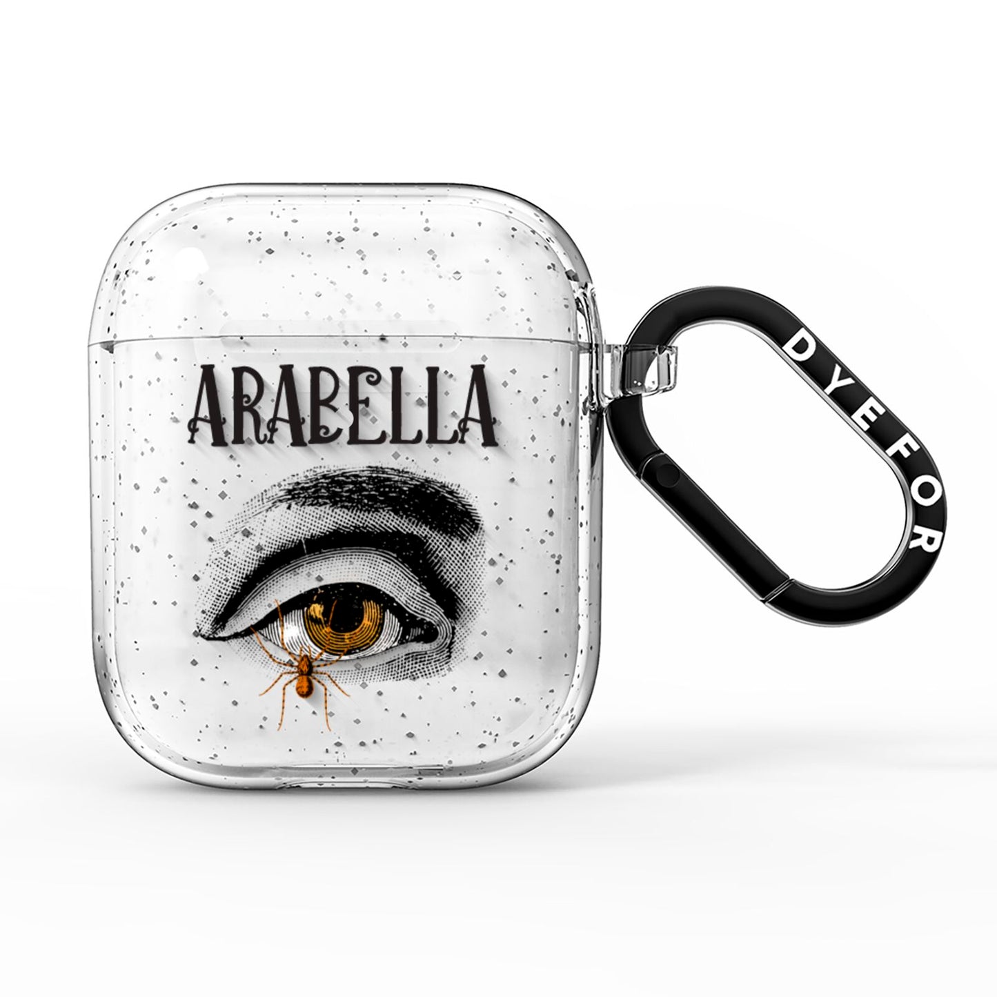 Personalised Vintage Halloween Eye AirPods Glitter Case