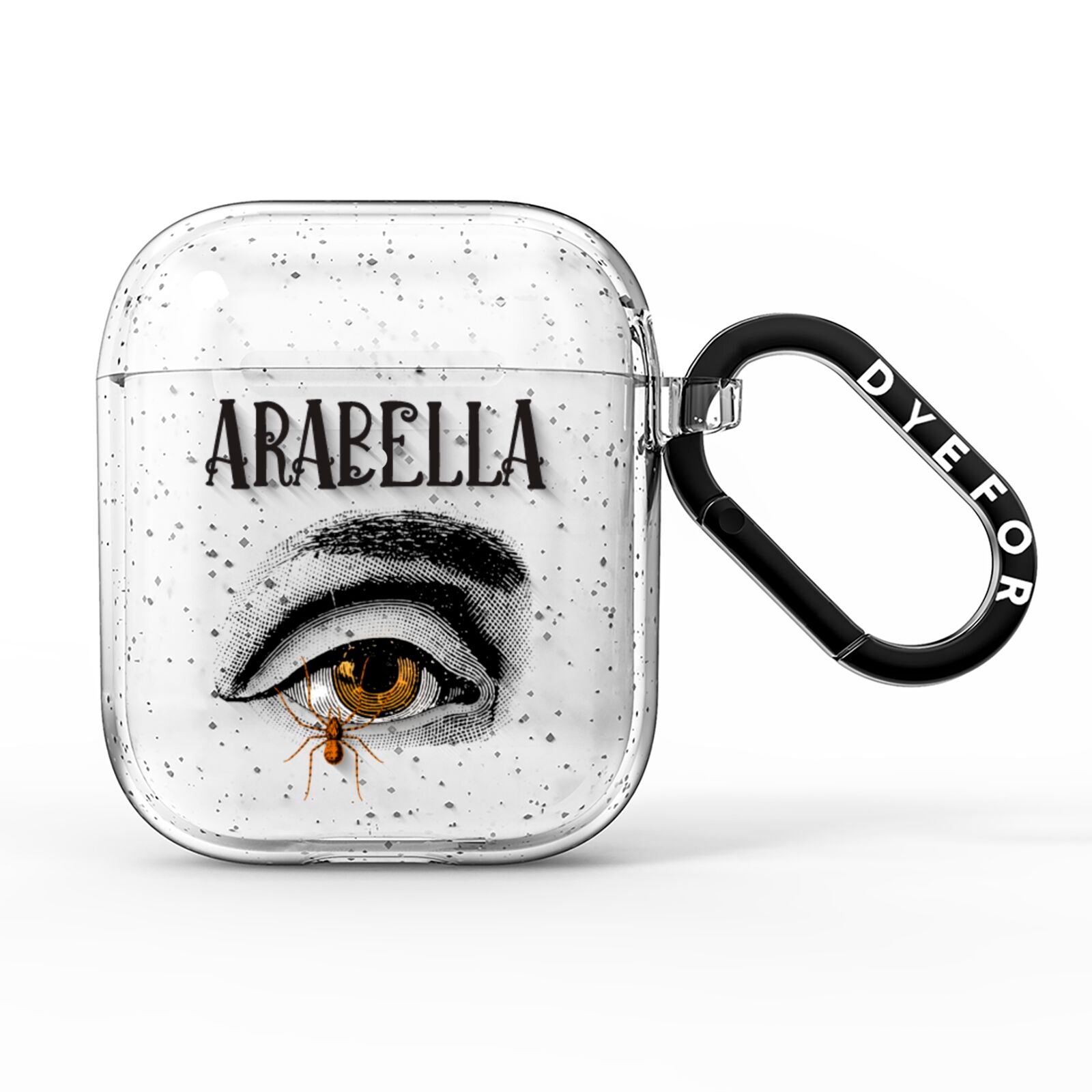 Personalised Vintage Halloween Eye AirPods Glitter Case