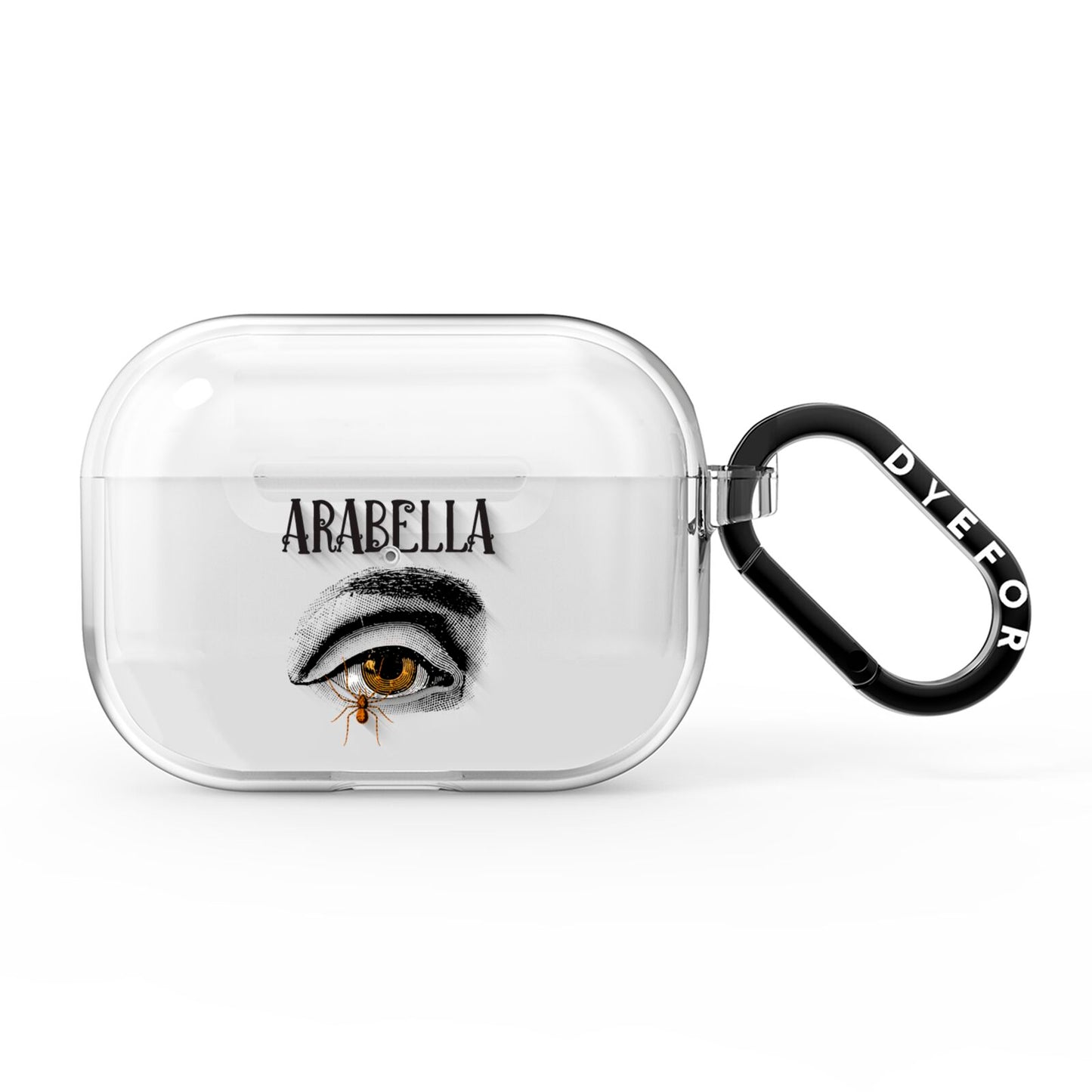 Personalised Vintage Halloween Eye AirPods Pro Clear Case