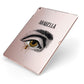 Personalised Vintage Halloween Eye Apple iPad Case on Rose Gold iPad Side View