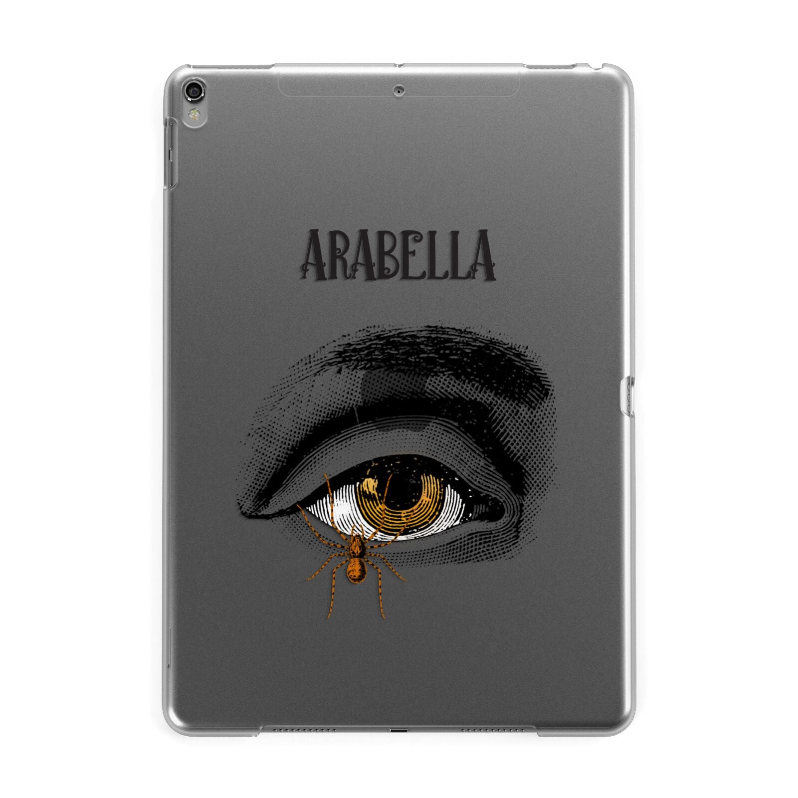 Personalised Vintage Halloween Eye Apple iPad Grey Case