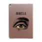 Personalised Vintage Halloween Eye Apple iPad Rose Gold Case