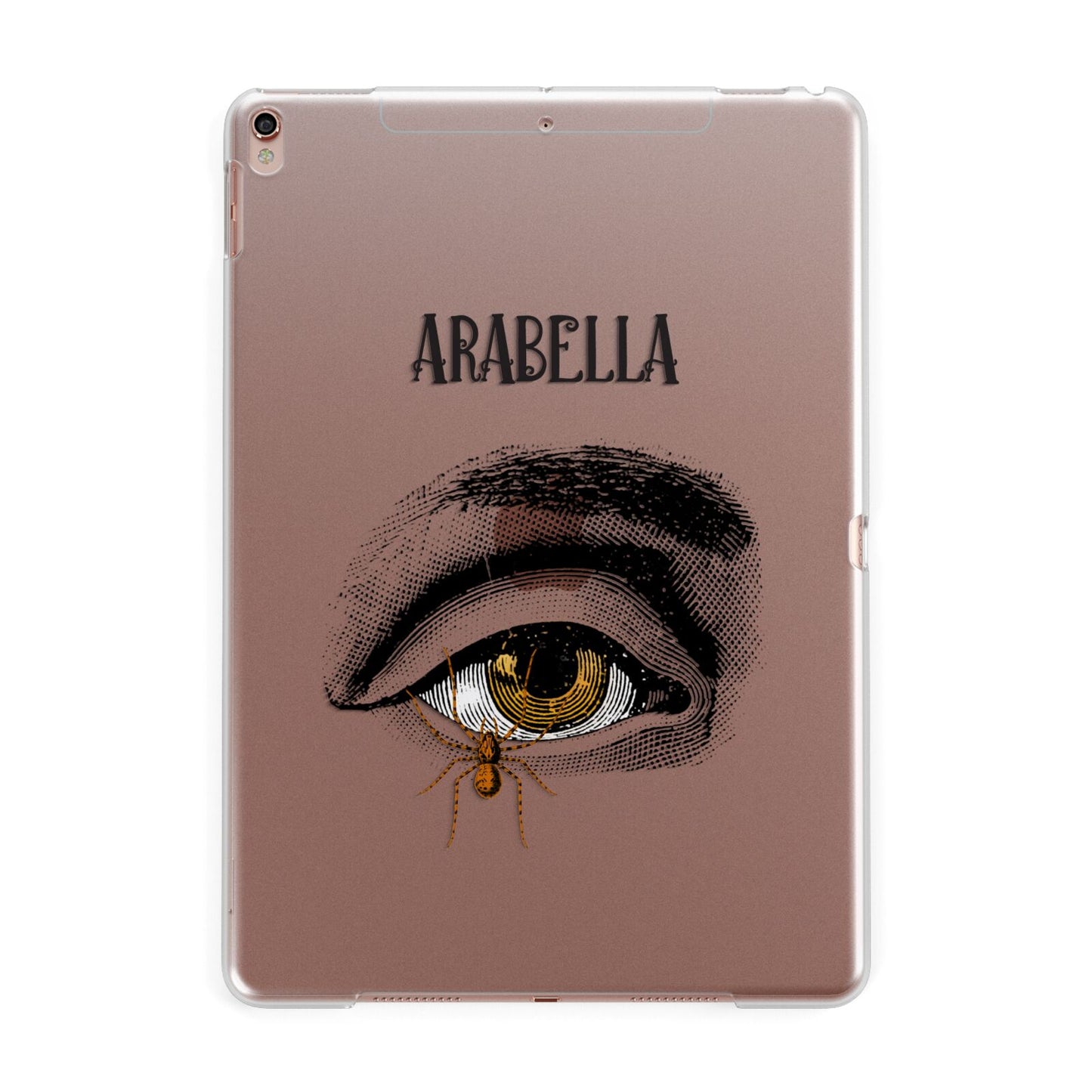 Personalised Vintage Halloween Eye Apple iPad Rose Gold Case