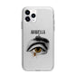Personalised Vintage Halloween Eye Apple iPhone 11 Pro Max in Silver with Bumper Case